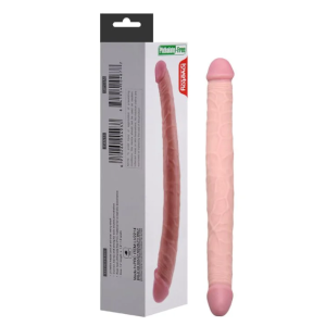 PÊNIS DUPLO 36CM COM VEIAS SALIENTES DOUBLE DILDO VIPMIX
