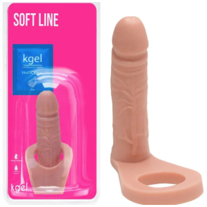 ANEL COM PÊNIS COMPANHEIRO 12X3CM KGEL