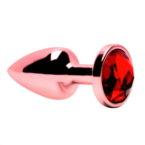 PLUG ANAL ABS ROSÊ REDONDO PEDRA SENSUAL LOVE